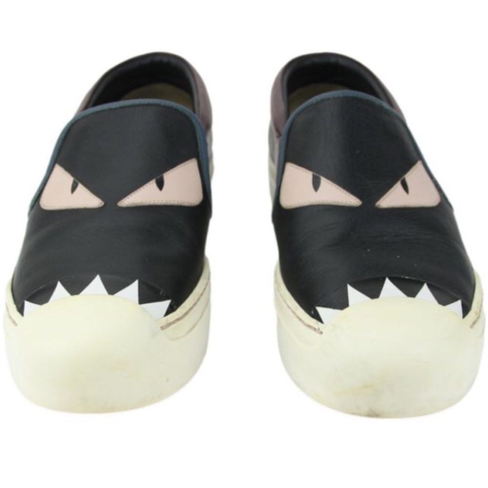 Fendi monsters sneakers size 7 slip on